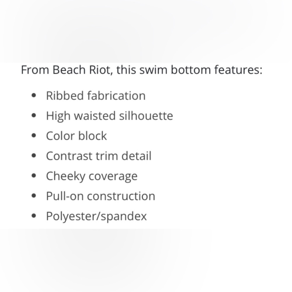 BEACH RIOT Emmy Colorblock Bikini Bottom - Picture 6 of 8